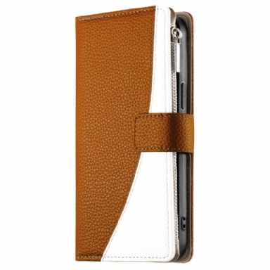 Fodral För Samsung Galaxy A17 4g / 5g Plånbok Med Dragkedja Och Rem