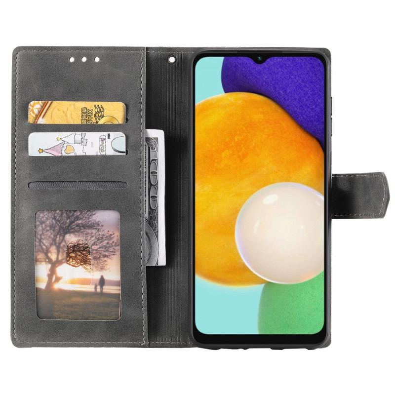 Fodral Samsung Galaxy A17 4g / 5g Tvåfärgad Triangeldesign