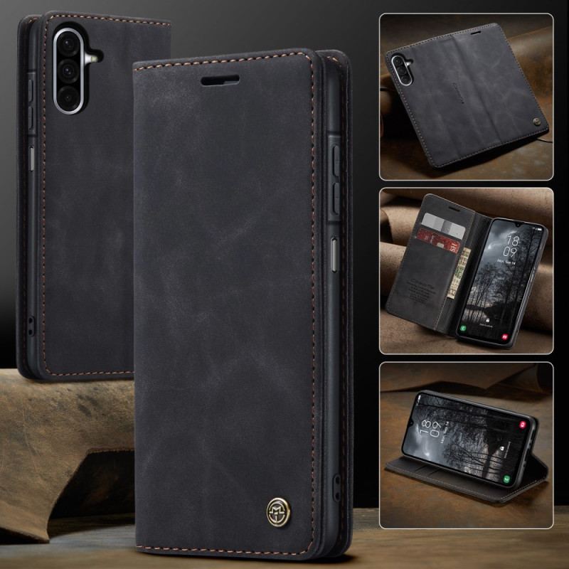 Folio-fodral Samsung Galaxy A17 4g / 5g Caseme Med Mockaeffekt