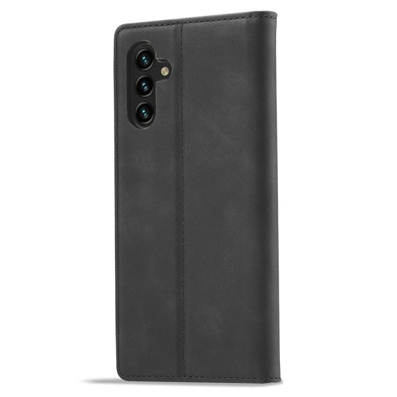 Folio-fodral Samsung Galaxy A17 4g / 5g Mockaeffekt