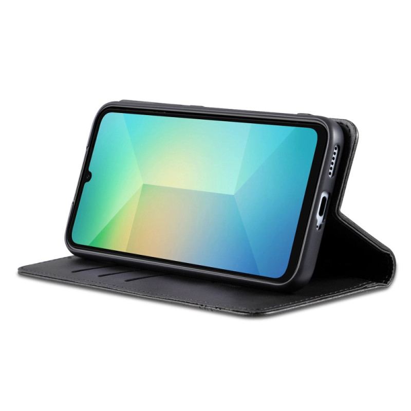 Folio-fodral Samsung Galaxy A17 4g / 5g Telefonfodral Azns Lädereffekt