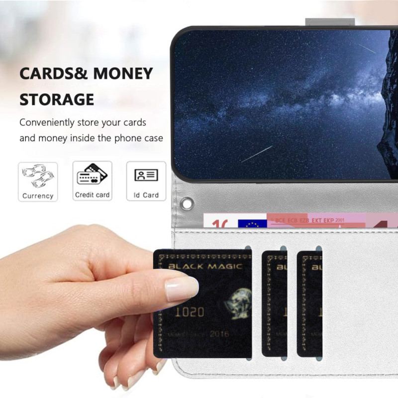 Läderfodral Samsung Galaxy A17 4g / 5g Telefonfodral Couture-plånbok