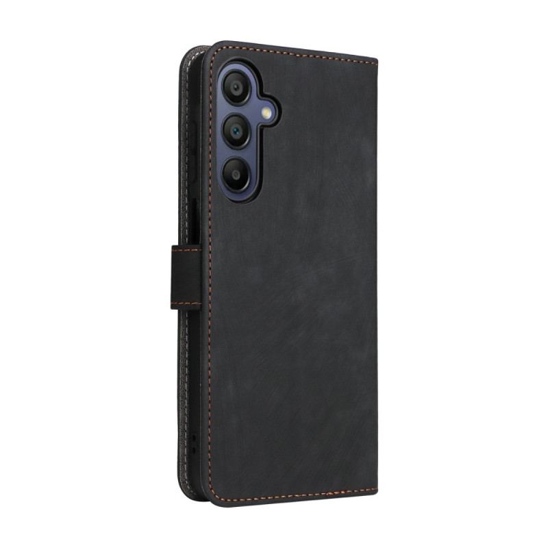 Läderfodral Samsung Galaxy A17 4g / 5g Telefonfodral Rfid-blockerande Mockaeffekt