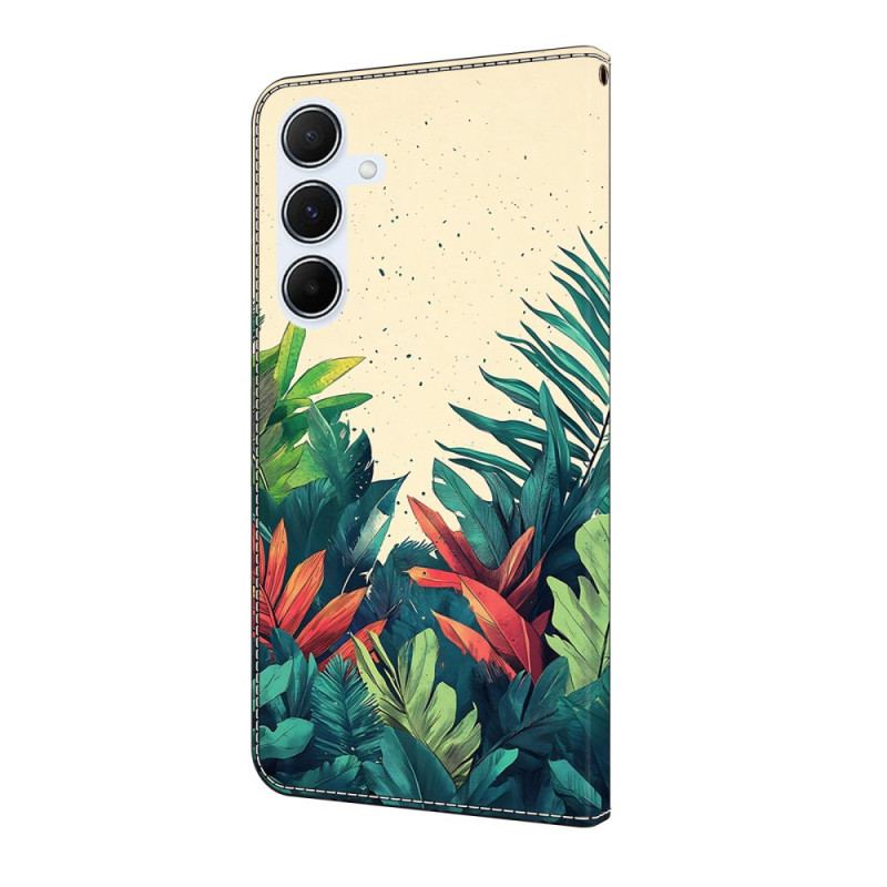 Läderskal Fodral Samsung Galaxy A17 4g / 5g Löv