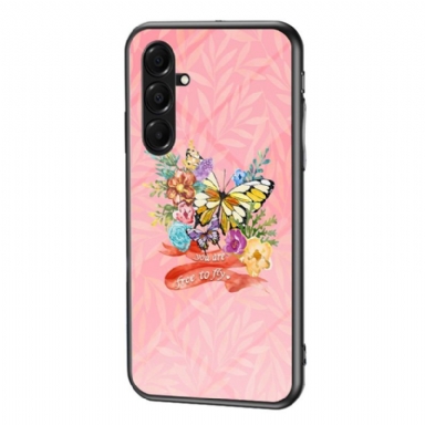 Skal För Samsung Galaxy A17 4g / 5g Fjärilar I Härdat Glas