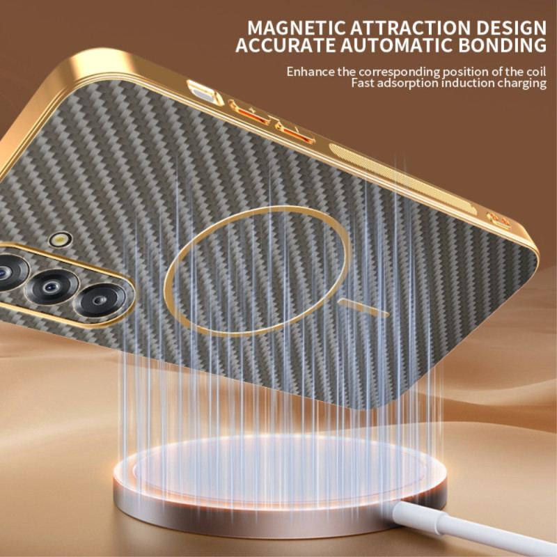 Skal För Samsung Galaxy A17 4g / 5g Magnetisk Kolfiberstruktur