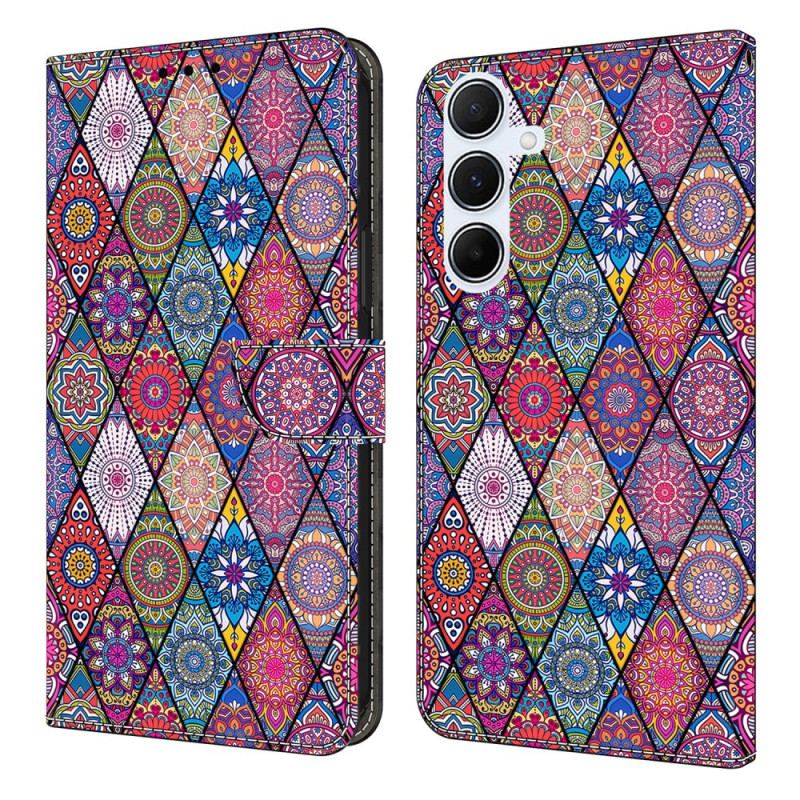 Skyddsfodral Samsung Galaxy A17 4g / 5g Rosa Etniskt Mönster