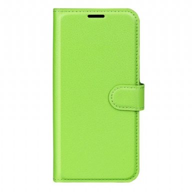 Läderfodral Realme Note 60 Telefonfodral Klassisk Litchi-konstläder