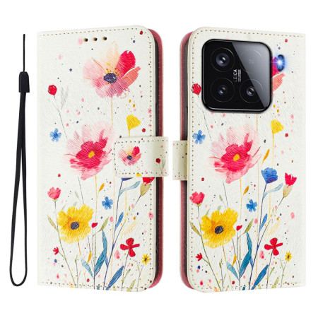Fodral För Xiaomi 15 Blommotiv