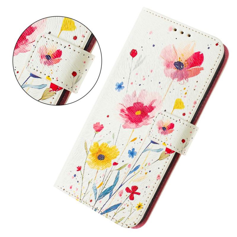 Fodral För Xiaomi 15 Blommotiv