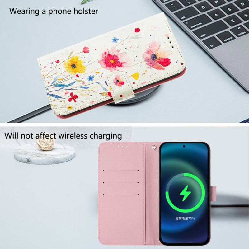 Fodral För Xiaomi 15 Blommotiv