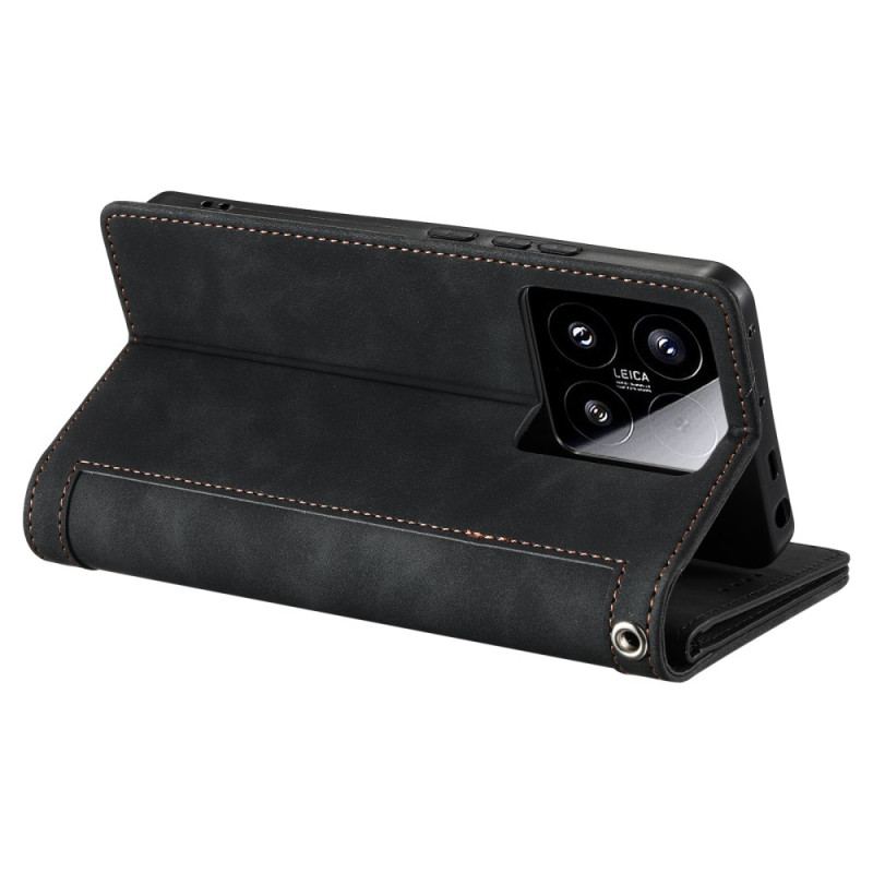 Fodral Xiaomi 15 Plånbok Med Dragkedja