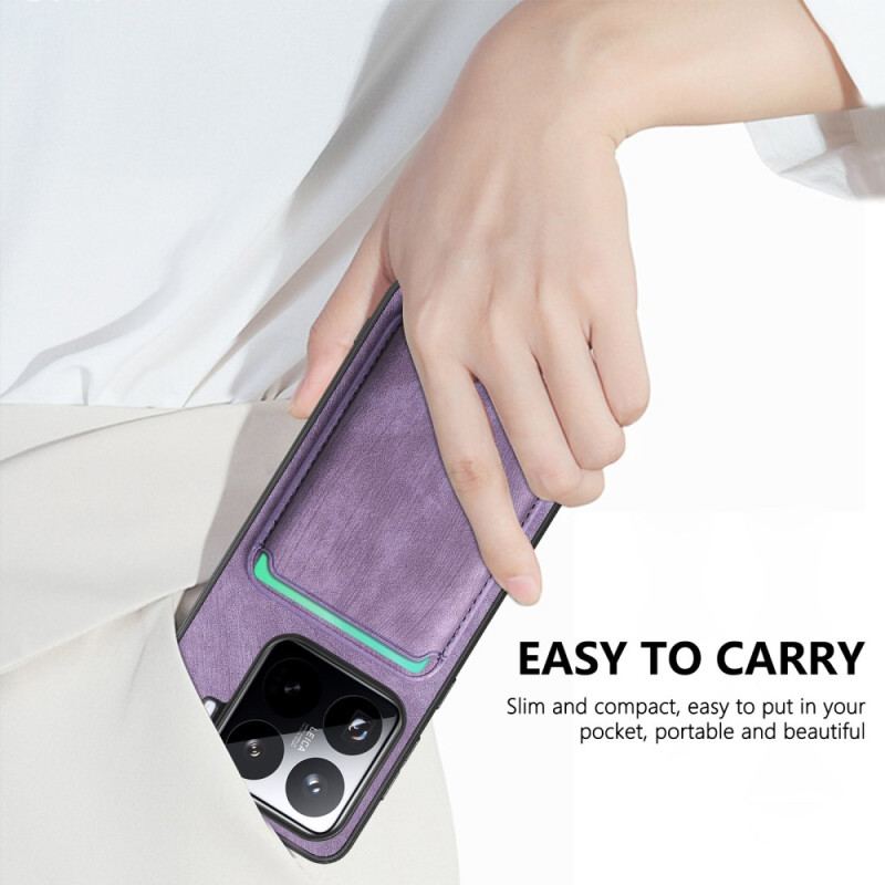 Fodral Xiaomi 15 Retro Med Avtagbar Korthållare