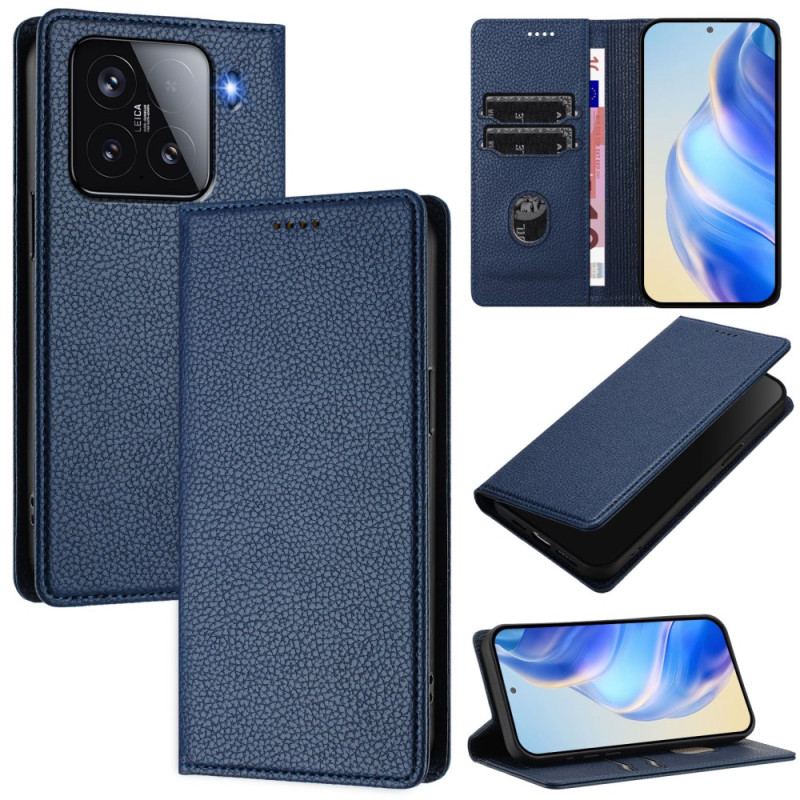 Folio-fodral Xiaomi 15 Rfid-blockerande Lädereffekt