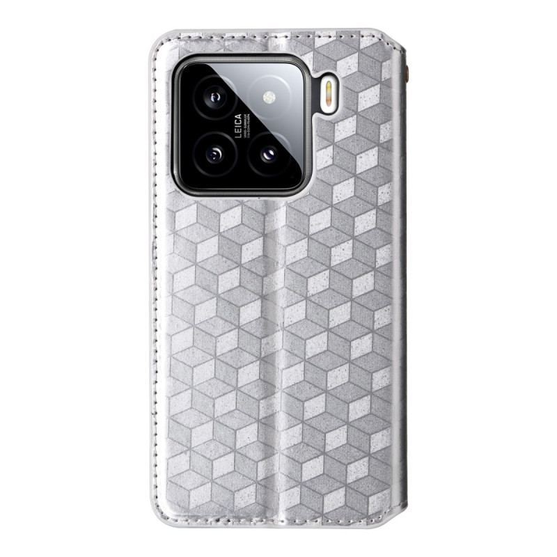 Folio-fodral Xiaomi 15 Telefonfodral 3d-diamanter