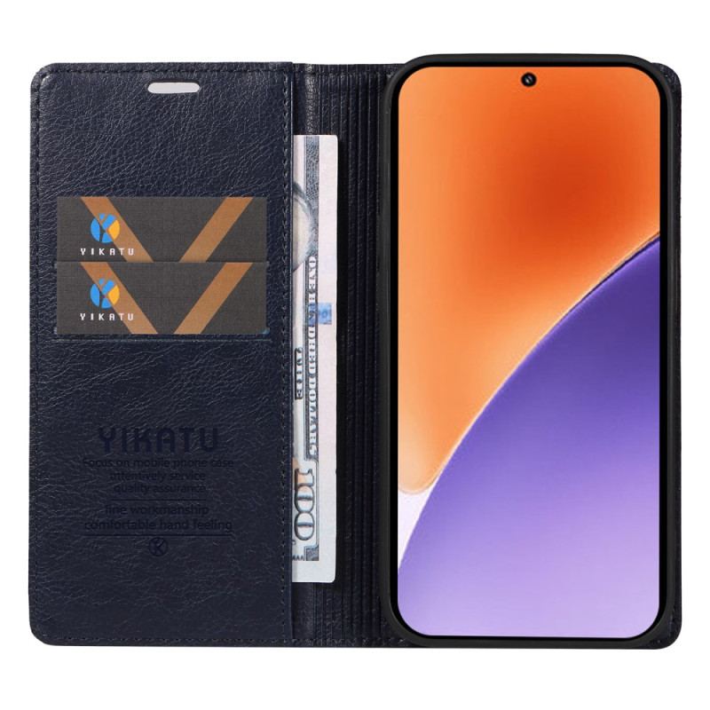 Folio-fodral Xiaomi 15 Telefonfodral Yikatu Vintagestil
