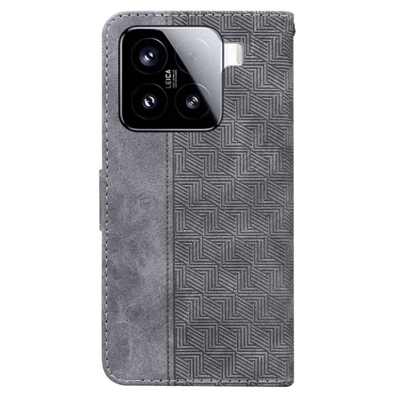 Läderfodral Xiaomi 15 Telefonfodral Vävd Design