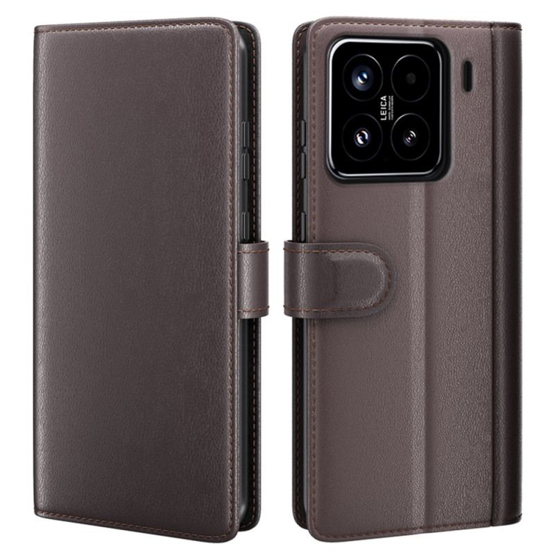 Läderskal Fodral Xiaomi 15 Äkta Läder