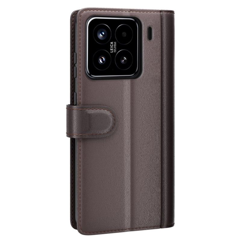 Läderskal Fodral Xiaomi 15 Äkta Läder