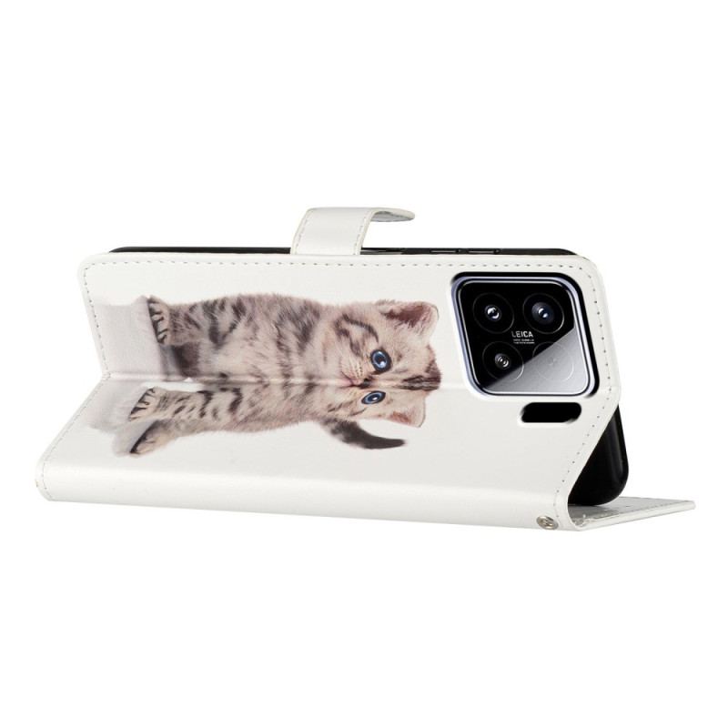 Läderskal Fodral Xiaomi 15 Kattunge