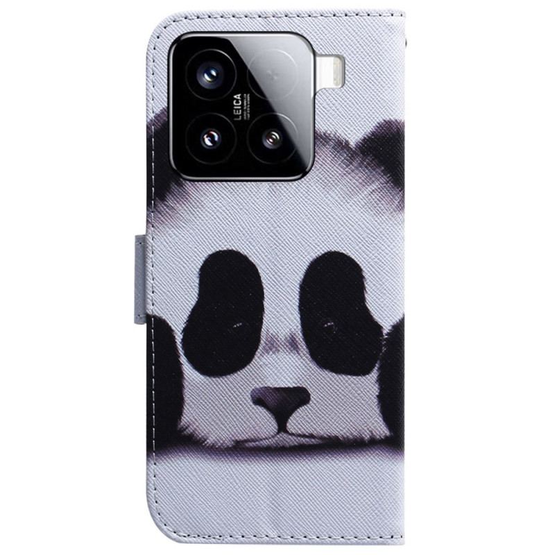 Läderskal Fodral Xiaomi 15 Panda