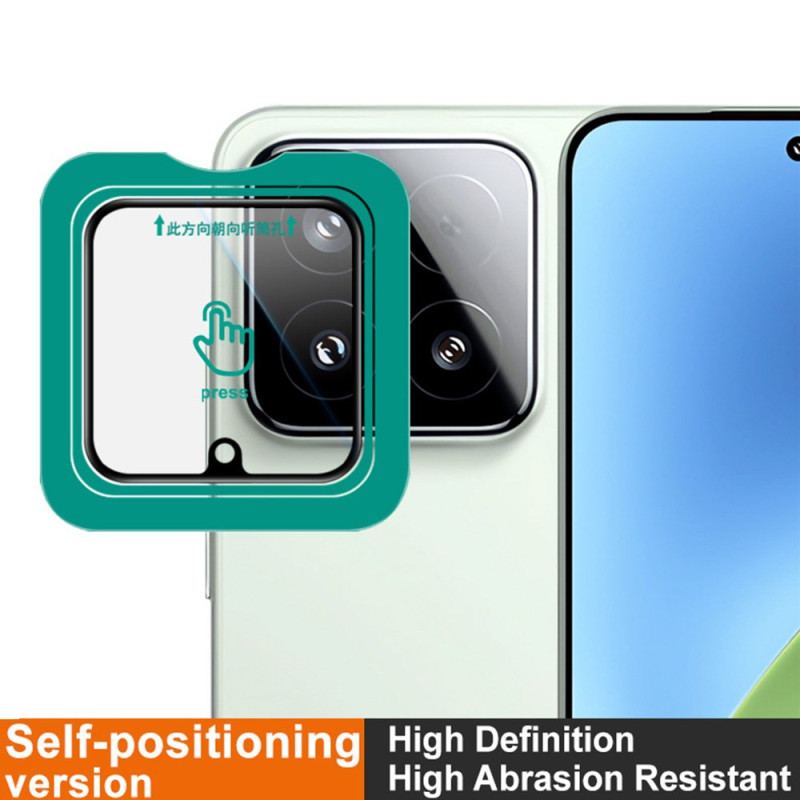 Linsskydd I Härdat Glas För Xiaomi 15. Självpositionerande Ram