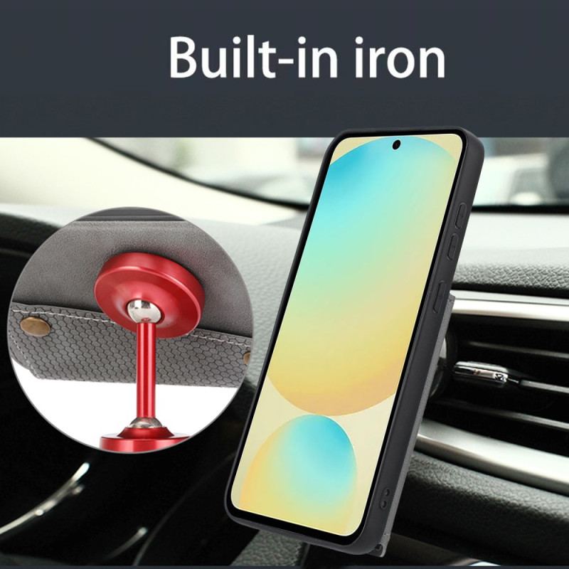 Skal För Xiaomi 15 Lädereffekt Med Korthållare Och Stativ