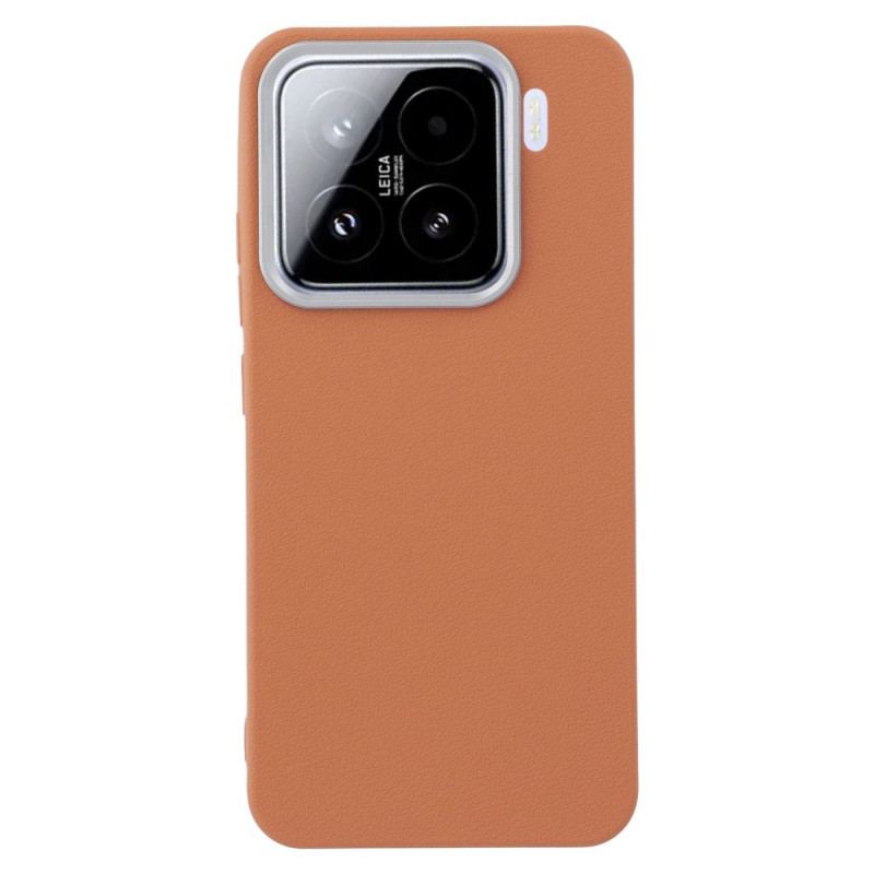 Skal För Xiaomi 15 Läderstruktur