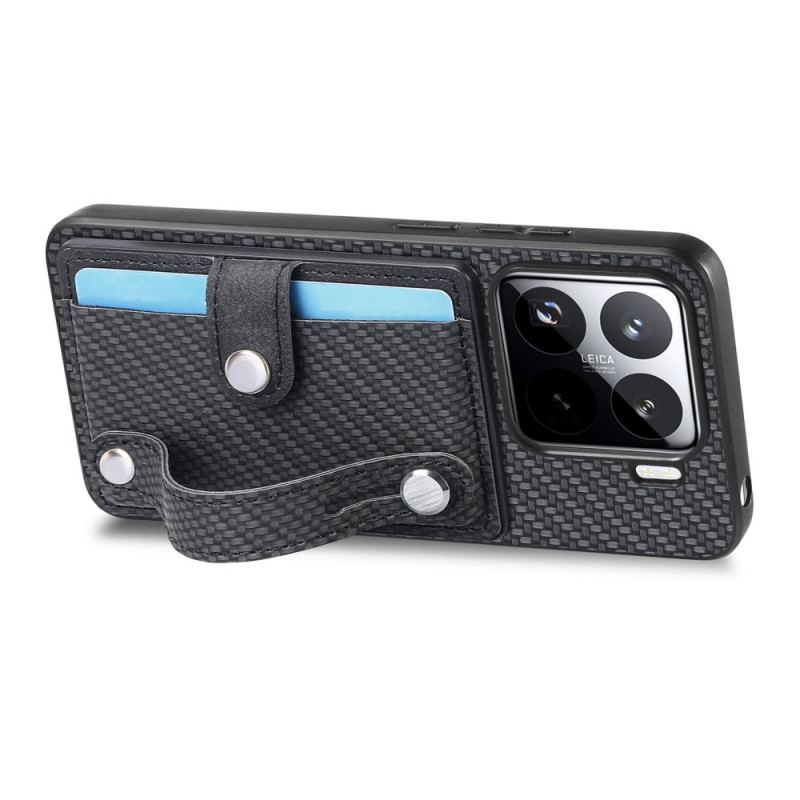 Skal Xiaomi 15 Korthållare Och Rem I Kolfiber