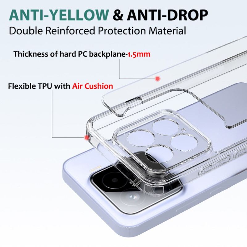 Skal Xiaomi 15 Telefonfodral Stötsäkert Genomskinligt
