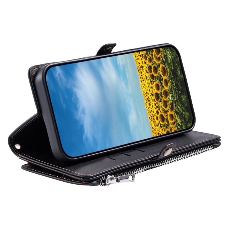 Skyddsfodral Xiaomi 15 Myntbörs Och 8 Kortfack