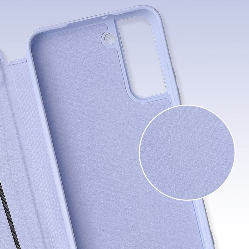 Läderfodral För Samsung Galaxy S22 5G Folio-fodral Hudkontakt
