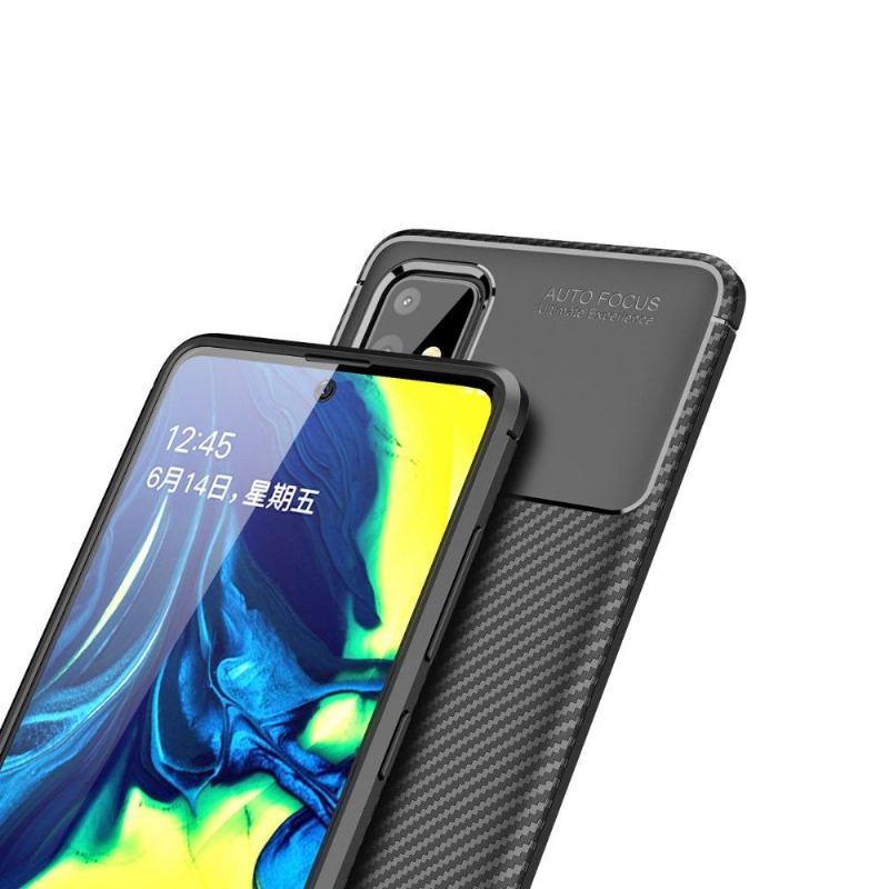 Skal För Samsung Galaxy A71 Gel Carbon Fiber Style