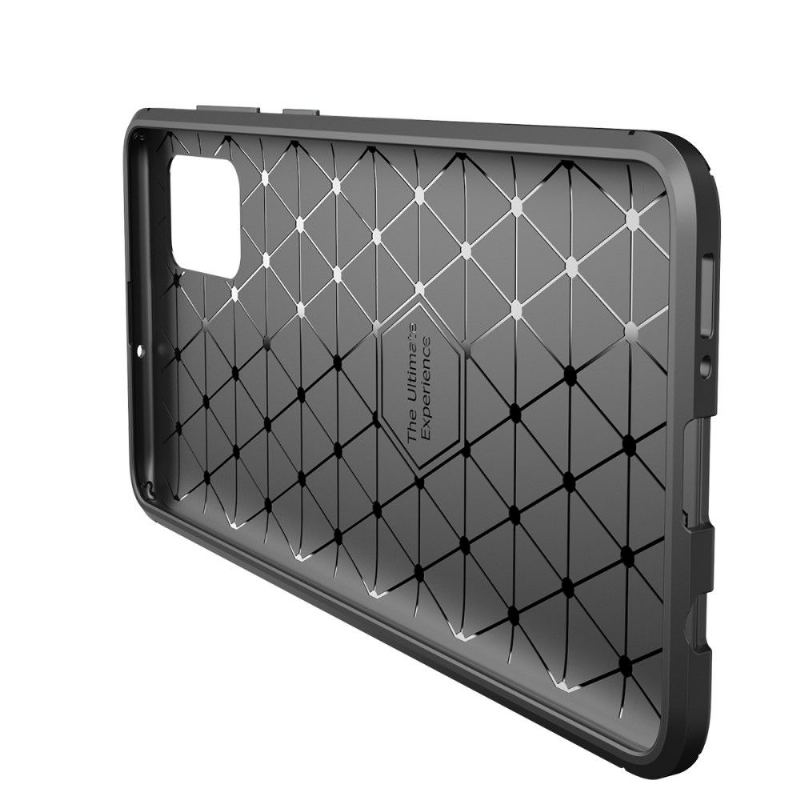 Skal För Samsung Galaxy A71 Gel Carbon Fiber Style