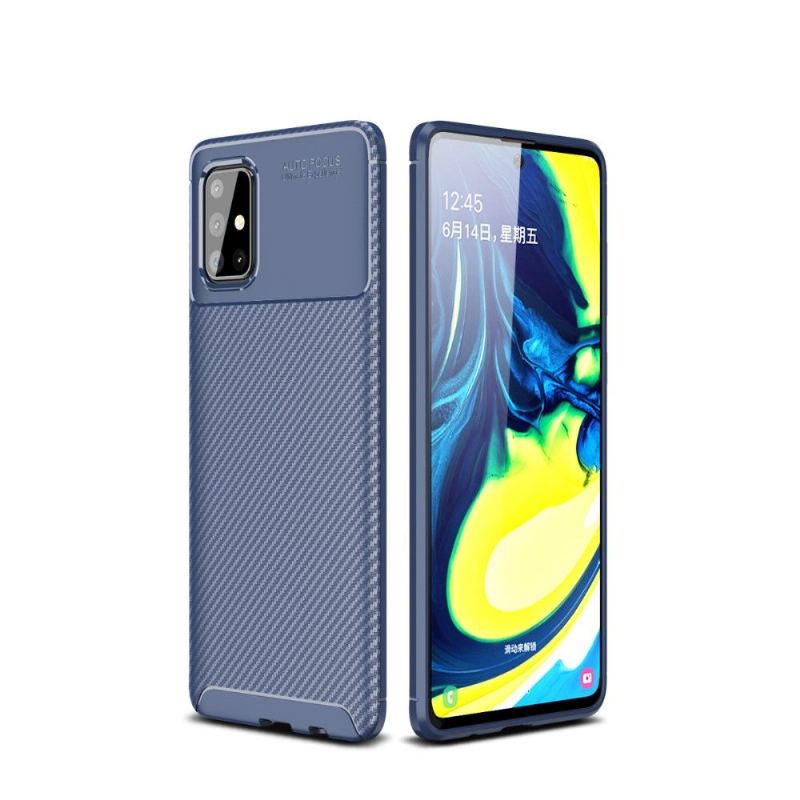 Skal För Samsung Galaxy A71 Gel Carbon Fiber Style