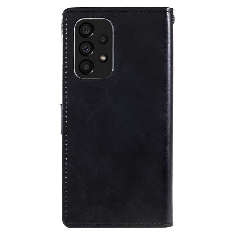 Fodral För Samsung Galaxy A53 5G Bedrijf Blue Moon Konstläder