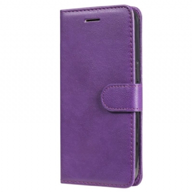 Läderfodral Realme C61 Telefonfodral Enfärgat Konstläder