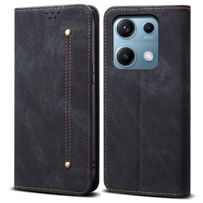Folio-fodral För Xiaomi Redmi Note 14s Denimtyg
