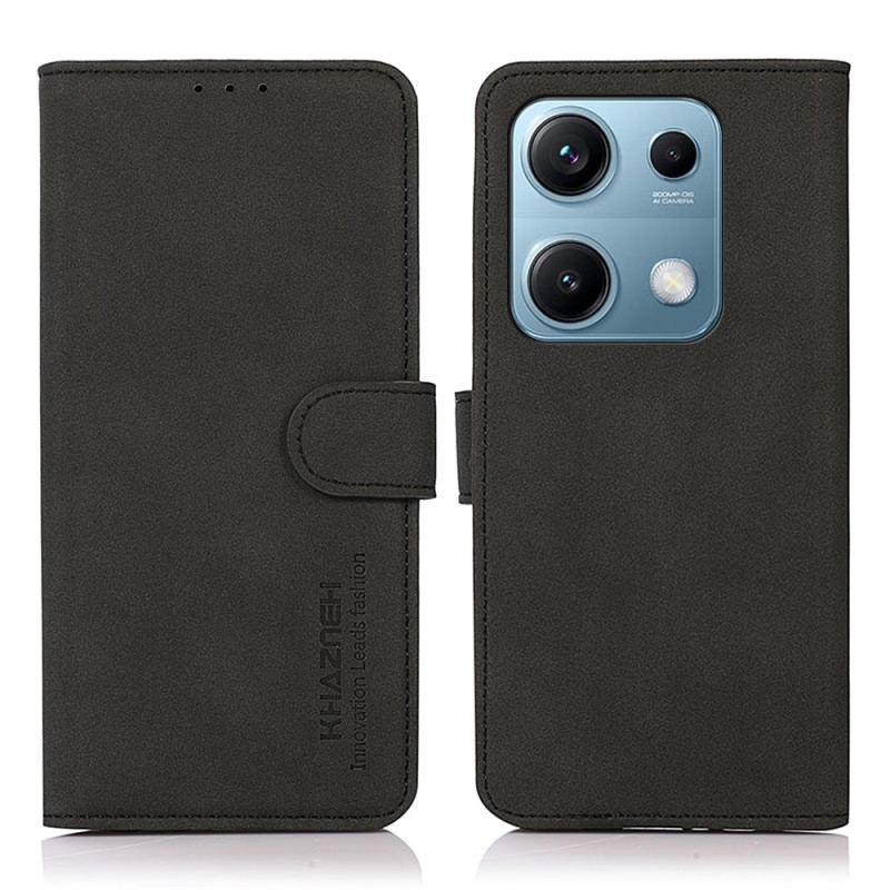 Läderskal Fodral Xiaomi Redmi Note 14s Khazneh Mockaeffekt