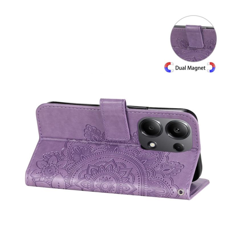 Läderskal Fodral Xiaomi Redmi Note 14s Mandala-tryck