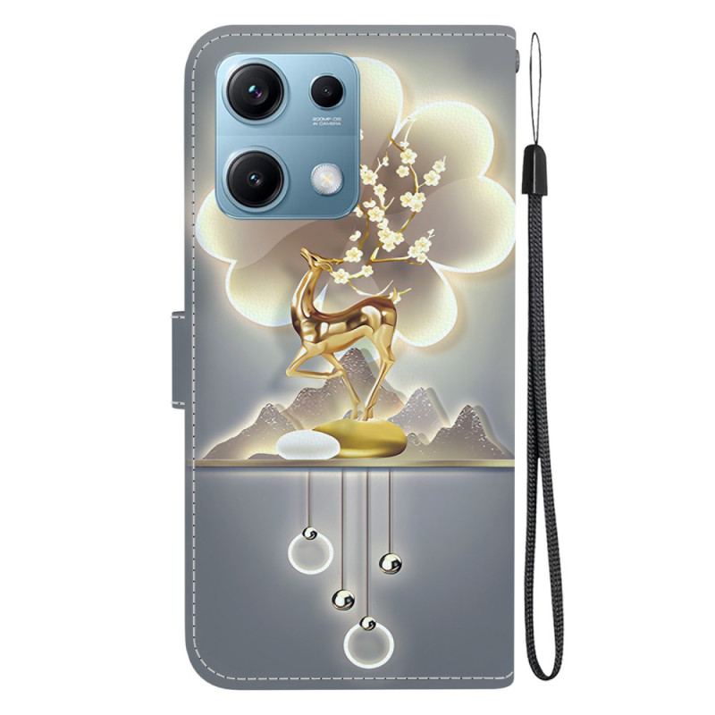 Läderskal Fodral Xiaomi Redmi Note 14s Sikahjort