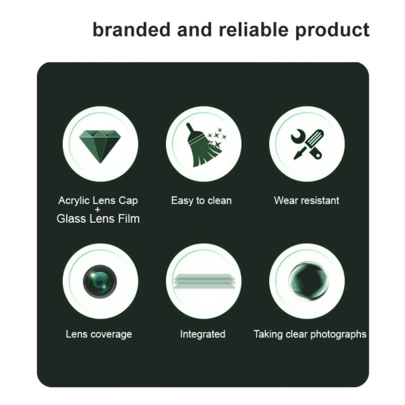 Linsskydd I Härdat Glas För Xiaomi Redmi Note 14s (svart Version)