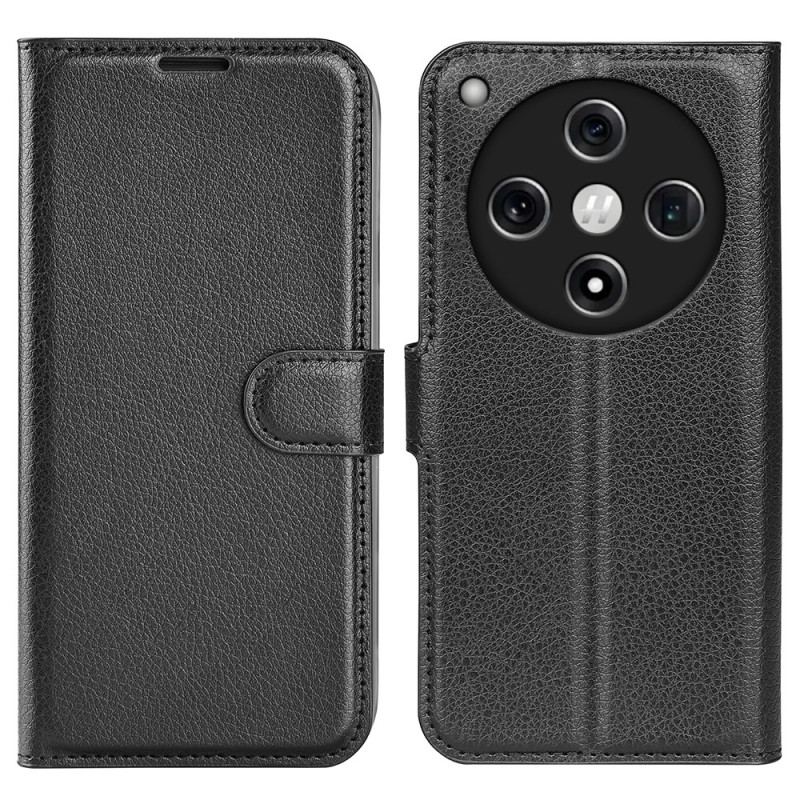 Fodral Oppo Find X8 Klassiskt Litchiläder