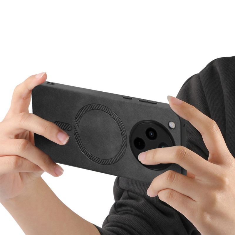 Skal Oppo Find X8 Magsafe-kompatibel Lädereffekt