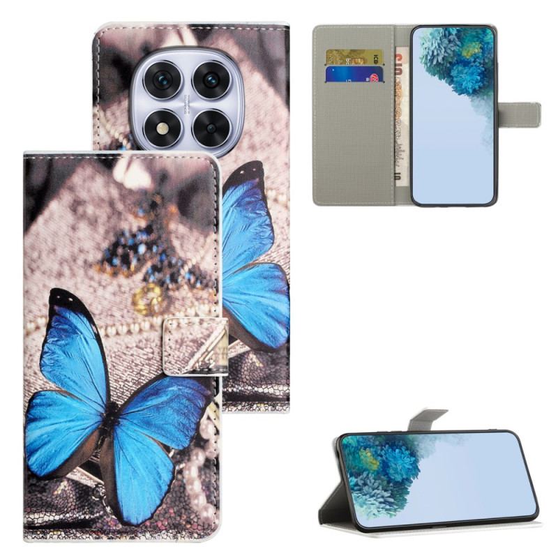 Fodral Xiaomi Redmi Note 15 Pro Plus 5g Blå Fjäril