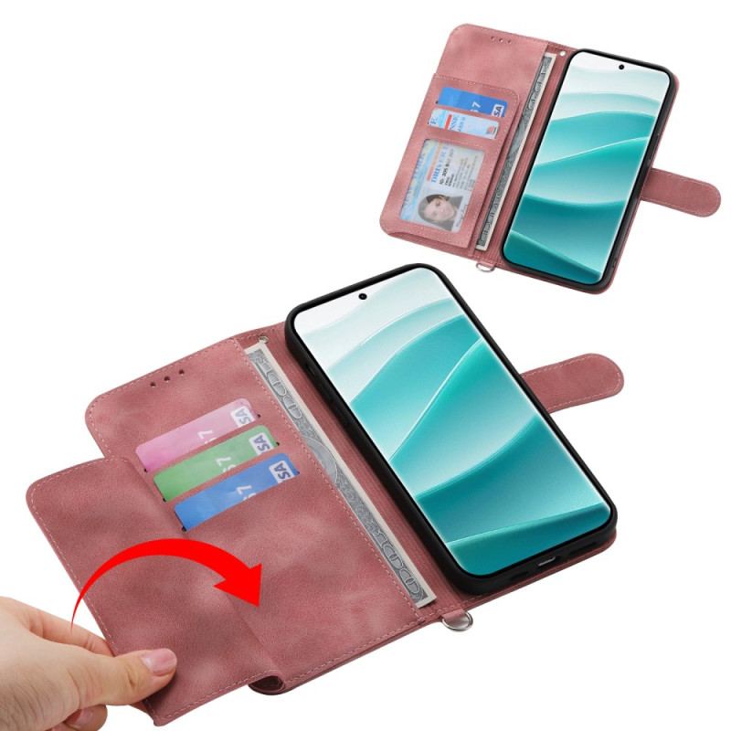 Fodral Xiaomi Redmi Note 15 Pro Plus 5g Blommönster Med Axelrem Och Rem