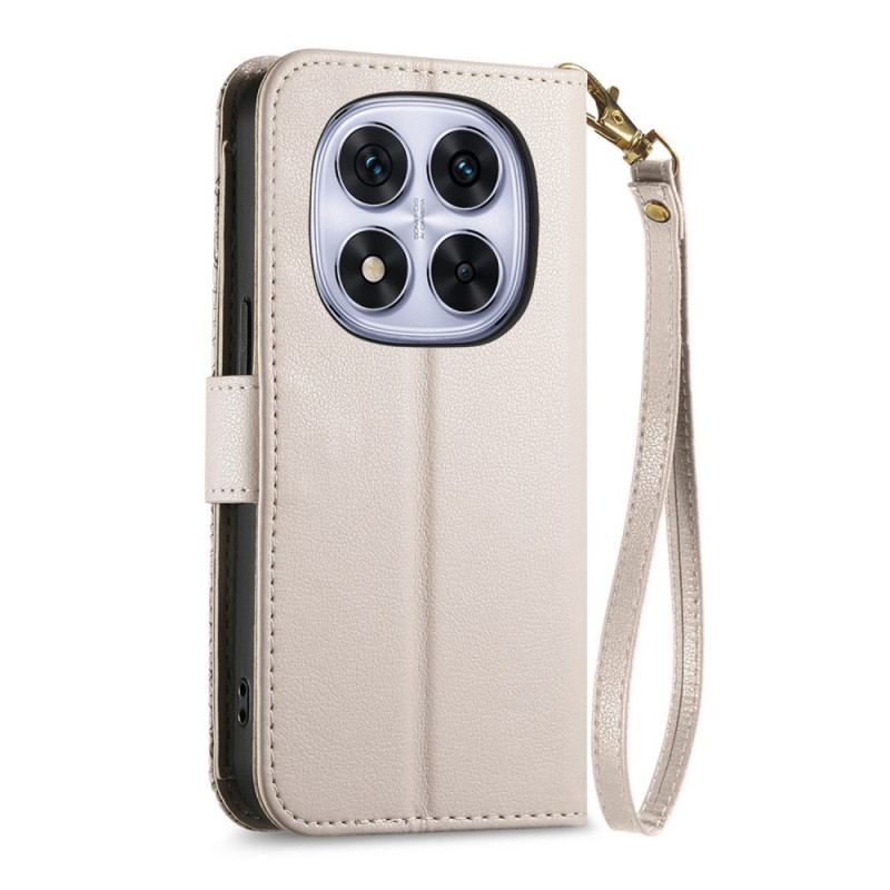 Fodral Xiaomi Redmi Note 15 Pro Plus 5g Blommönster Och Dragkedjaficka