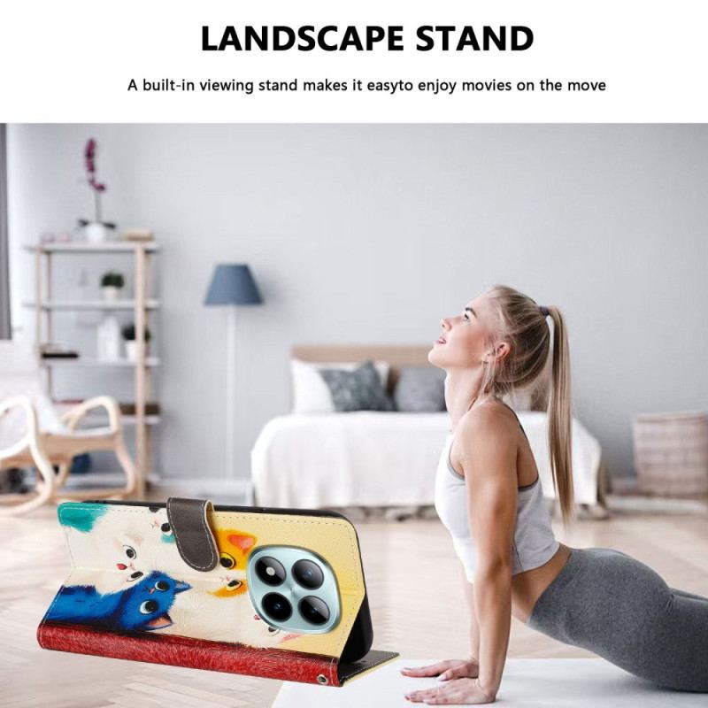 Fodral Xiaomi Redmi Note 15 Pro Plus 5g Färgglada Katter