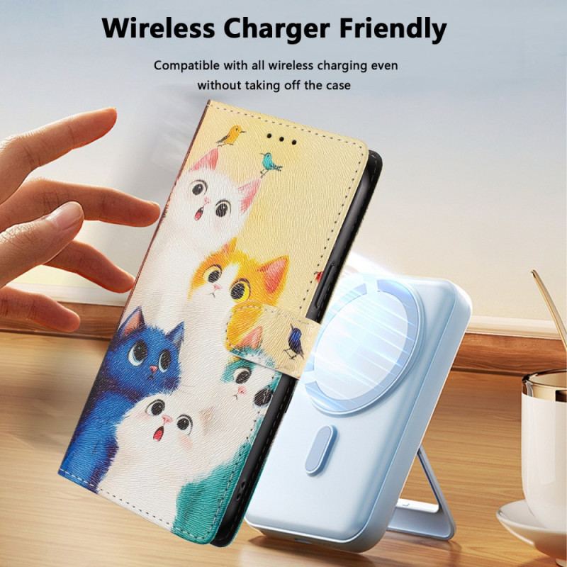 Fodral Xiaomi Redmi Note 15 Pro Plus 5g Färgglada Katter