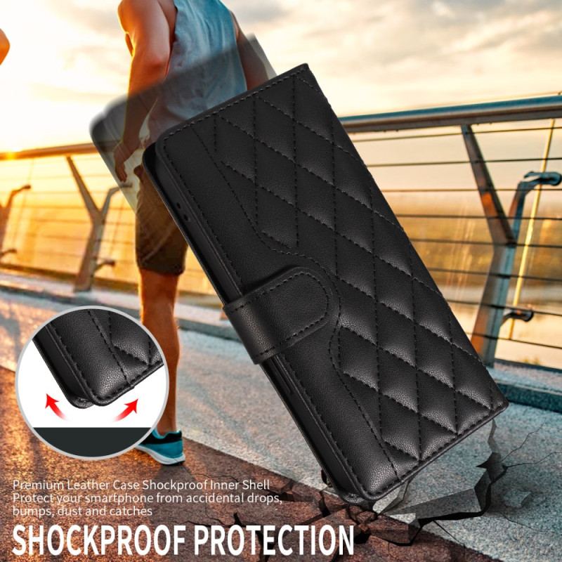 Fodral Xiaomi Redmi Note 15 Pro Plus 5g Quiltad Med Rem Och Axelrem